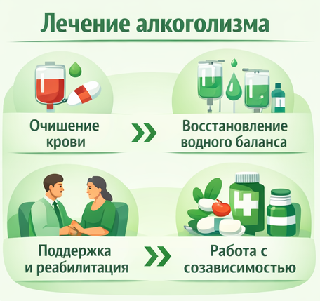 лечение алкоголизма в Березниках этапы